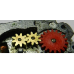 Repro Zahnrad 9 Zähne Verkehrsgetriebe Messing