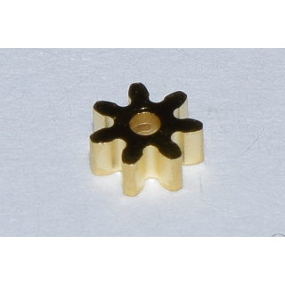 Repro Zahnrad 7 Zähne Verkehrsgetriebe Messing