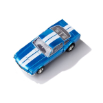 Mega G+ 1966 Shelby Mustang GT350 saphirblau mit weißen Streifen