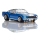 Mega G+ 1966 Shelby Mustang GT350 saphirblau mit weißen Streifen
